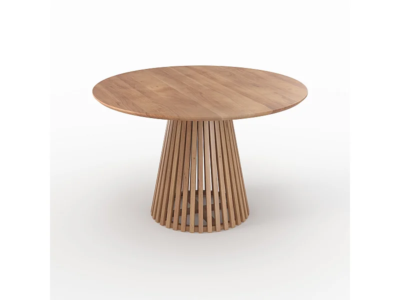 Tavolo rotondo in legno di acacia per 4 persone - Képès