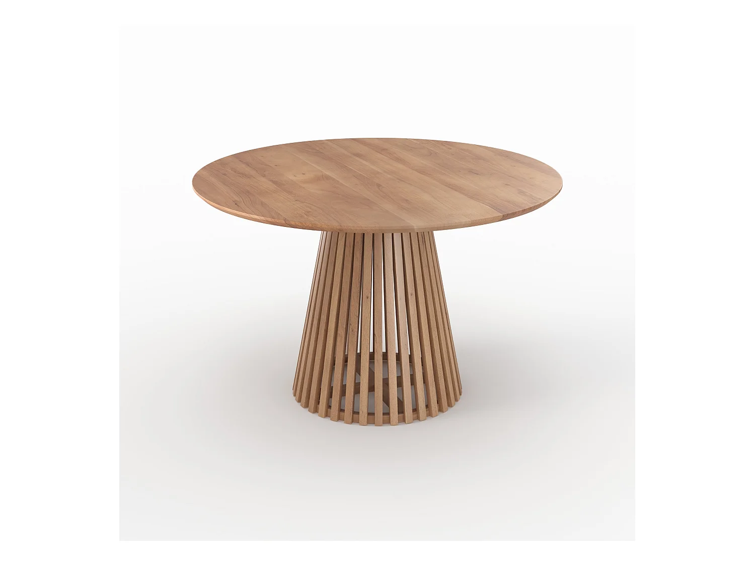 Mesa redonda de madera de acacia para 4 personas - Képès