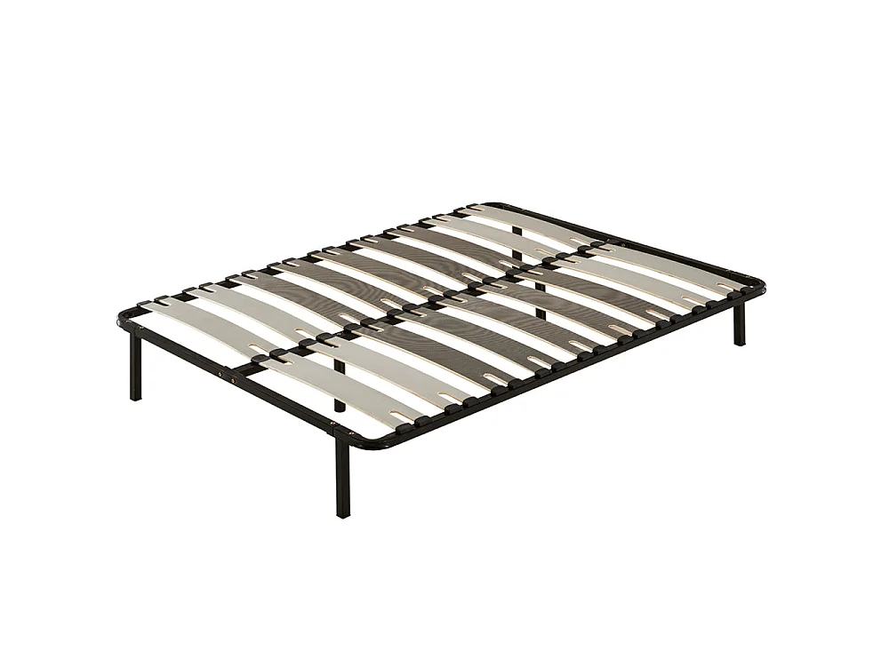 Ensemble Matelas à ressorts + Sommier avec lattes larges 140x190cm, Epaisseur du Matelas 22cm
