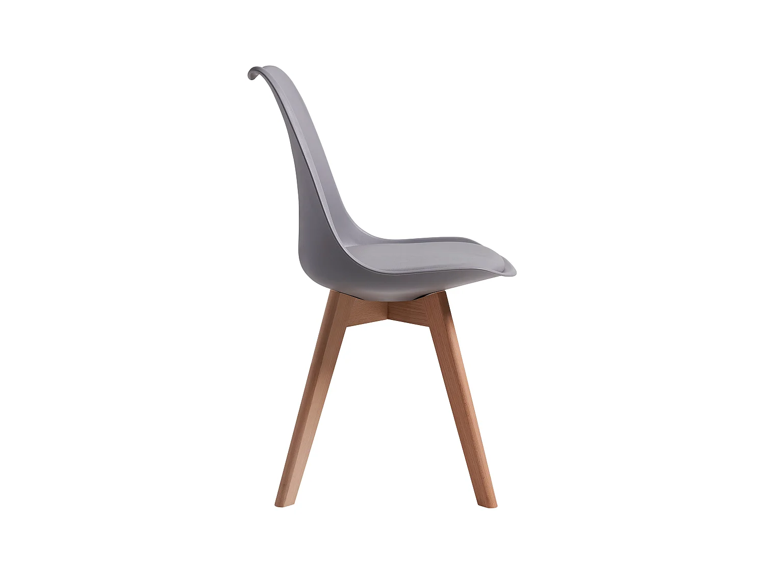 Chaises de Salle à Manger scandinave, Chaise de Bureau rétro, Gris, Lot de 6