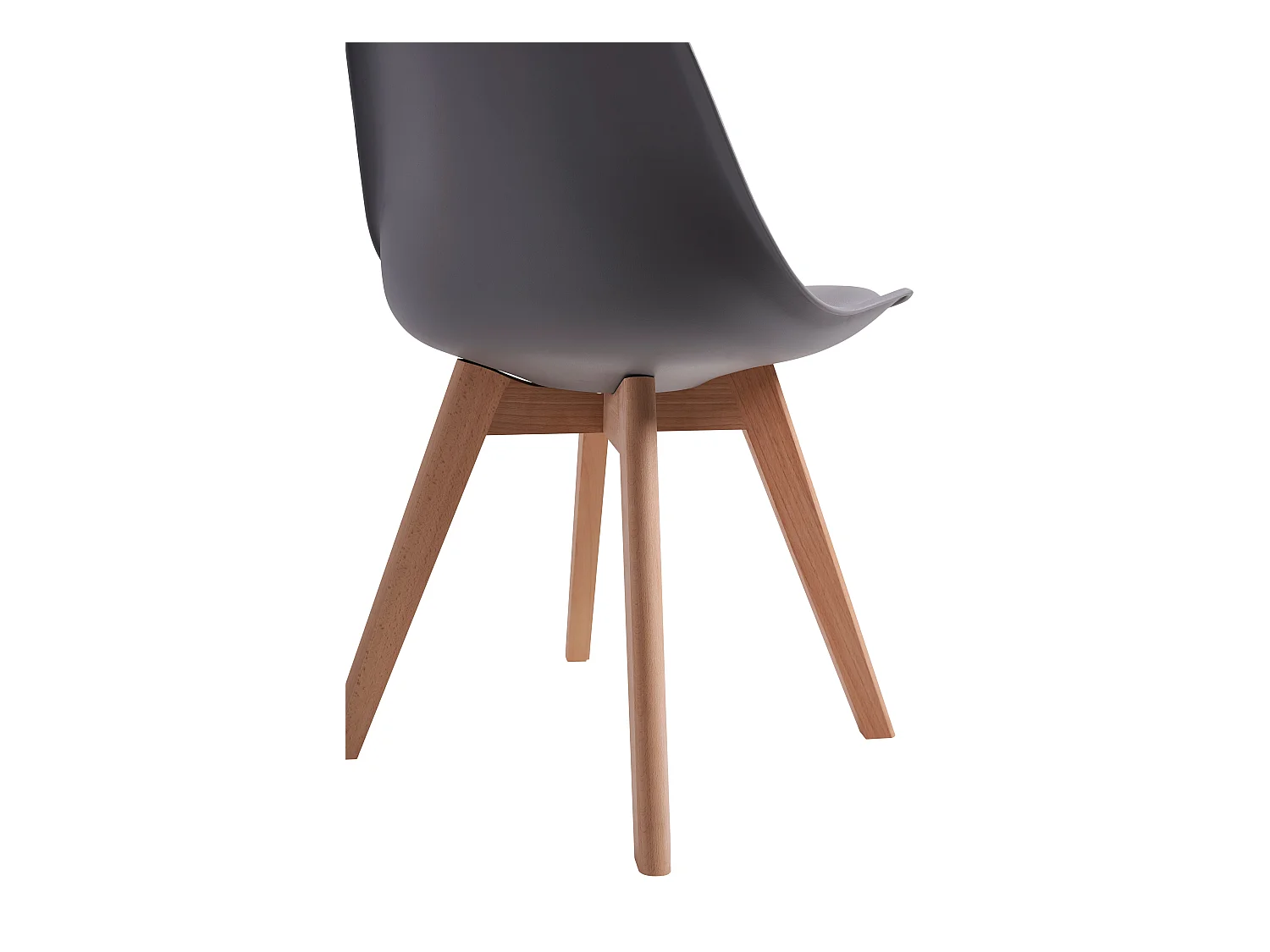 Chaises de Salle à Manger scandinave, Chaise de Bureau rétro, Gris, Lot de 6