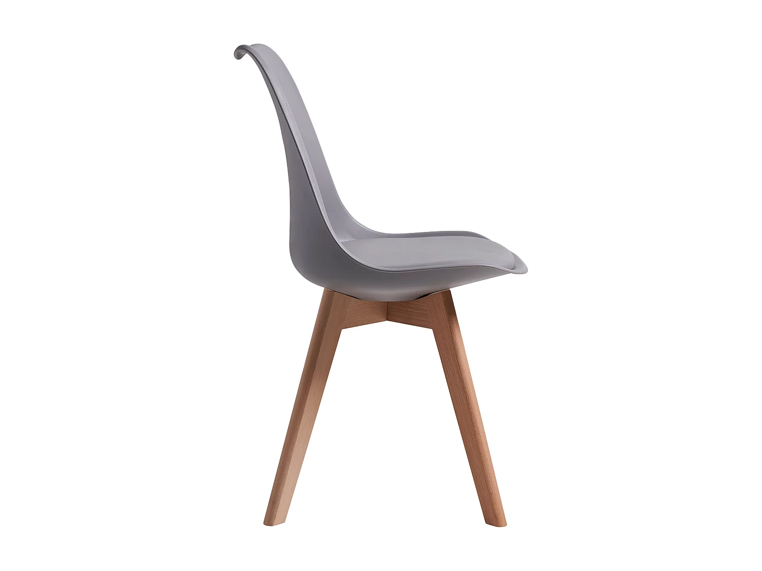 Chaises de Salle à Manger scandinave, Chaise de Bureau rétro, Gris, Lot de 6