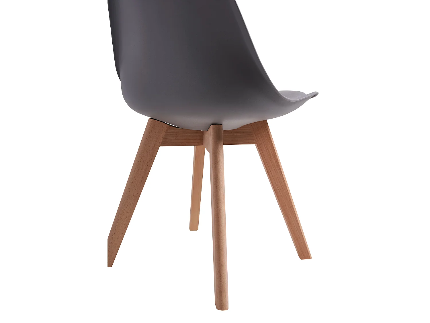 Chaises de Salle à Manger scandinave, Chaise de Bureau rétro, Gris, Lot de 6