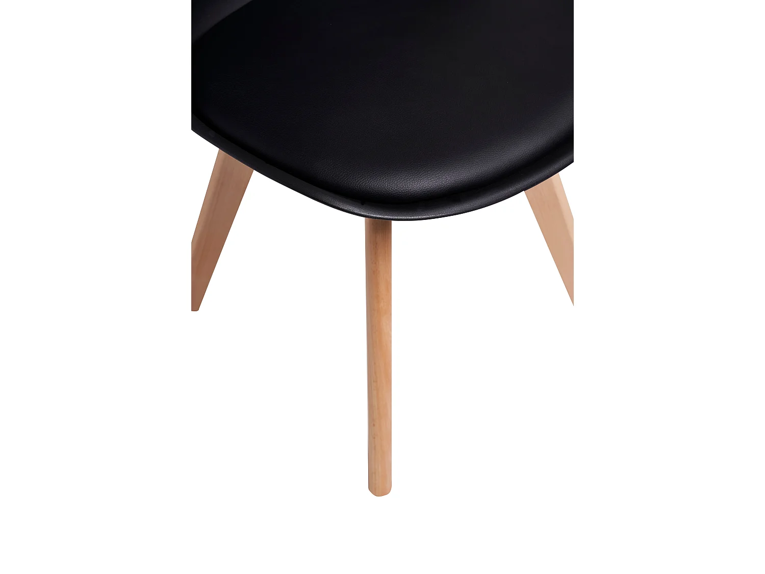 Chaises de Salle à Manger scandinave, Chaise de Bureau rétro, Noir, Lot de 6