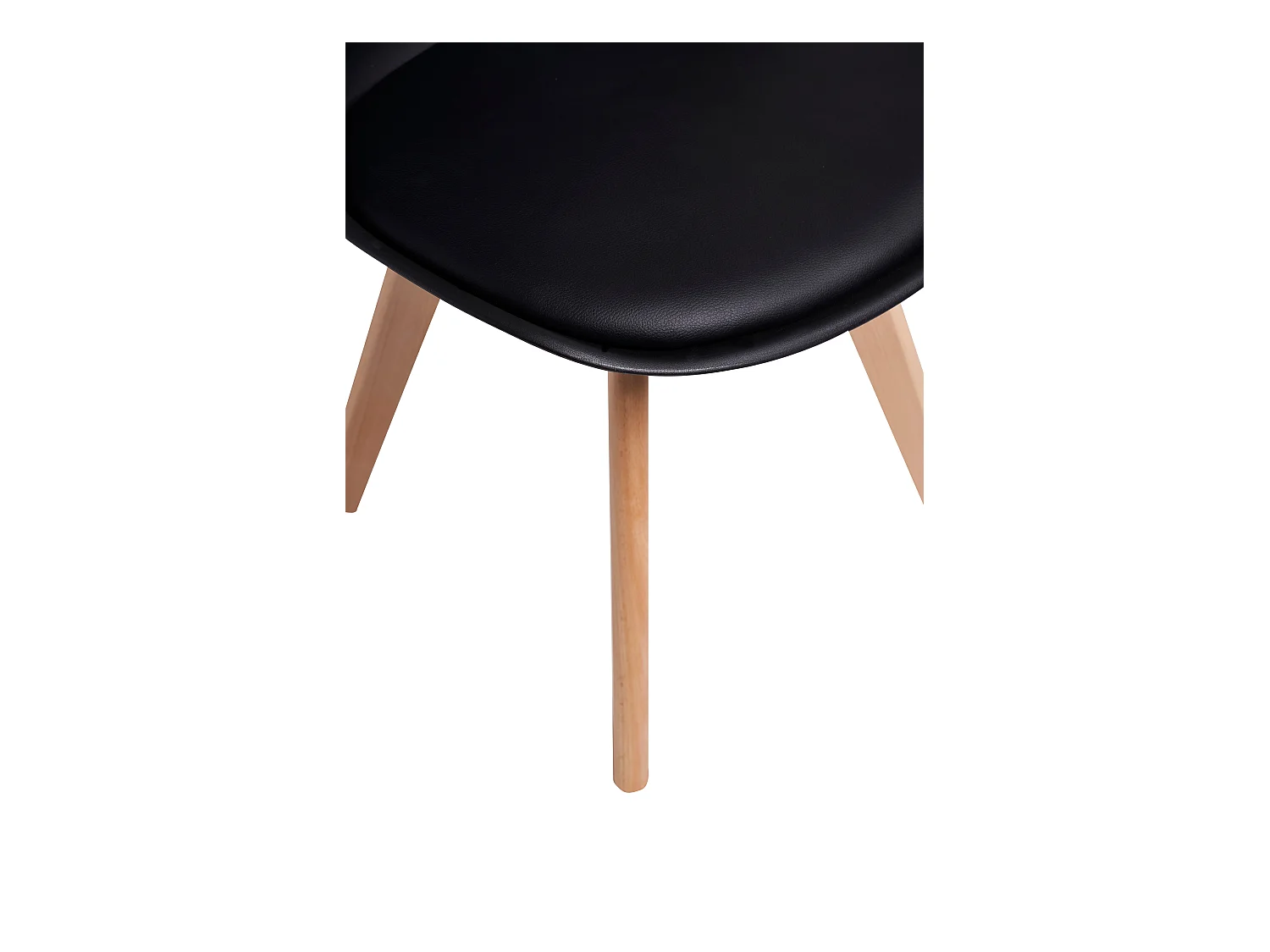 Chaises de Salle à Manger scandinave, Chaise de Bureau rétro, Noir,  Lot de 4