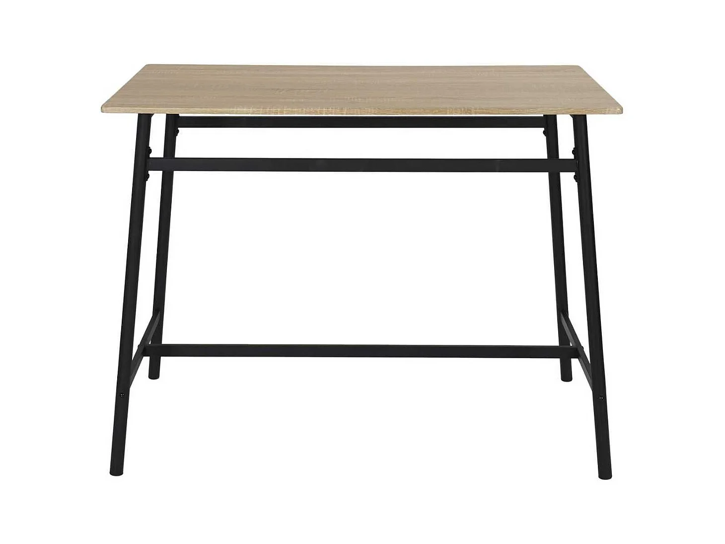 Table mange-debout structure métallique plateau aspect bois - DARA
