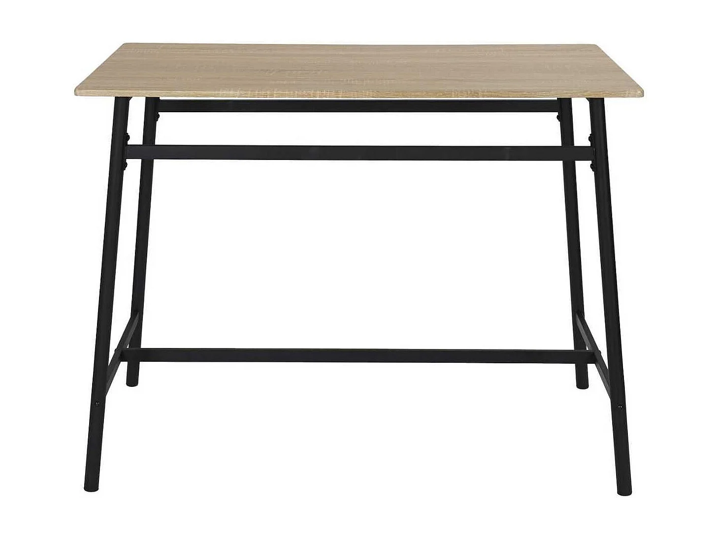 Table mange-debout structure métallique plateau aspect bois - DARA