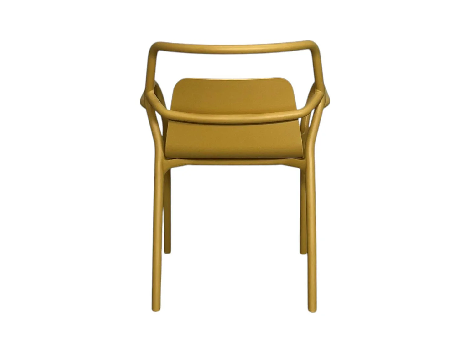 Chaise de jardin design jaune, empilable (lot de 2) PINETO