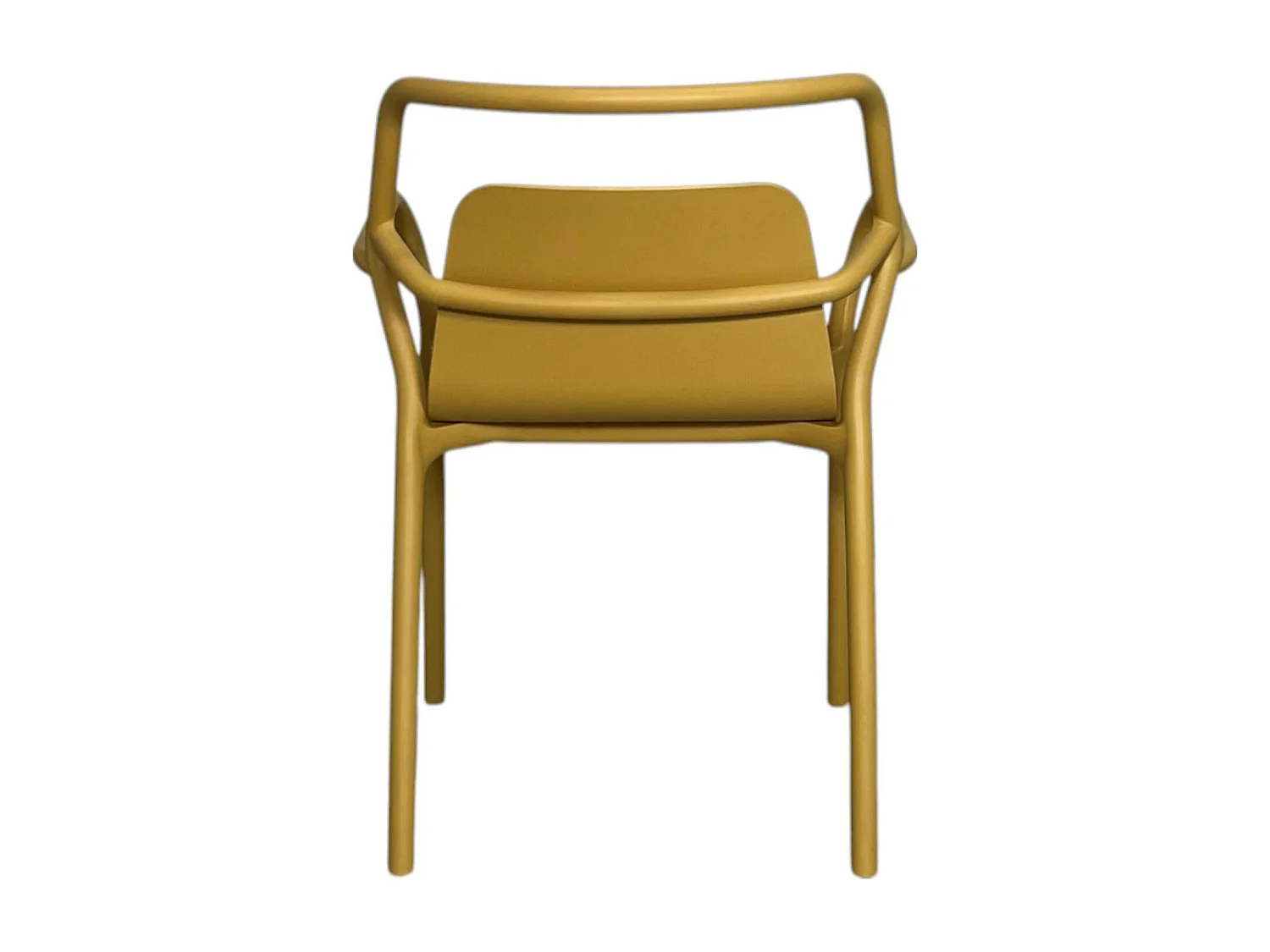 Chaise de jardin design jaune, empilable (lot de 2) PINETO