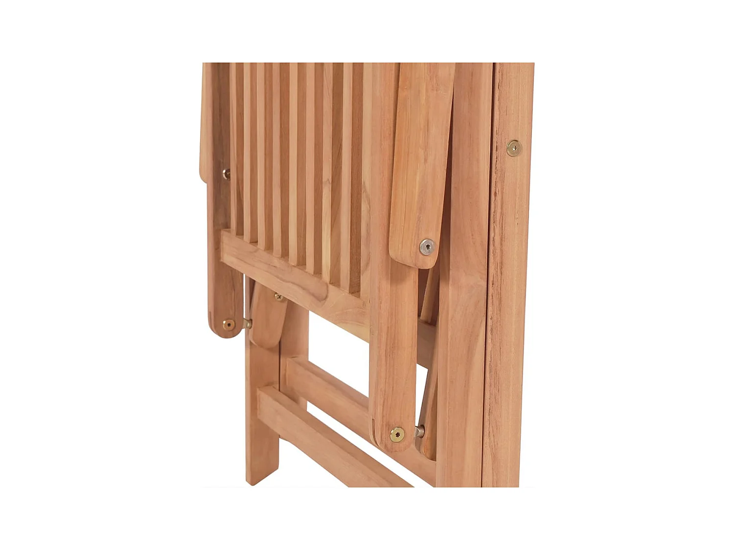 Chaises inclinables de jardin lot de 4 Bois de teck solide