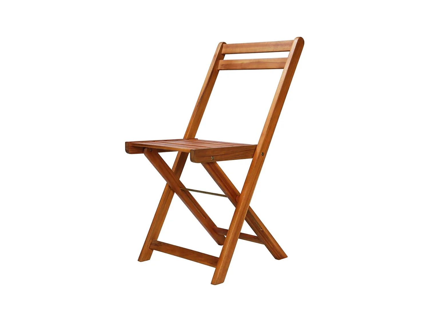 Chaises de bistro d'extérieur lot de 2 Bois d'acacia solide