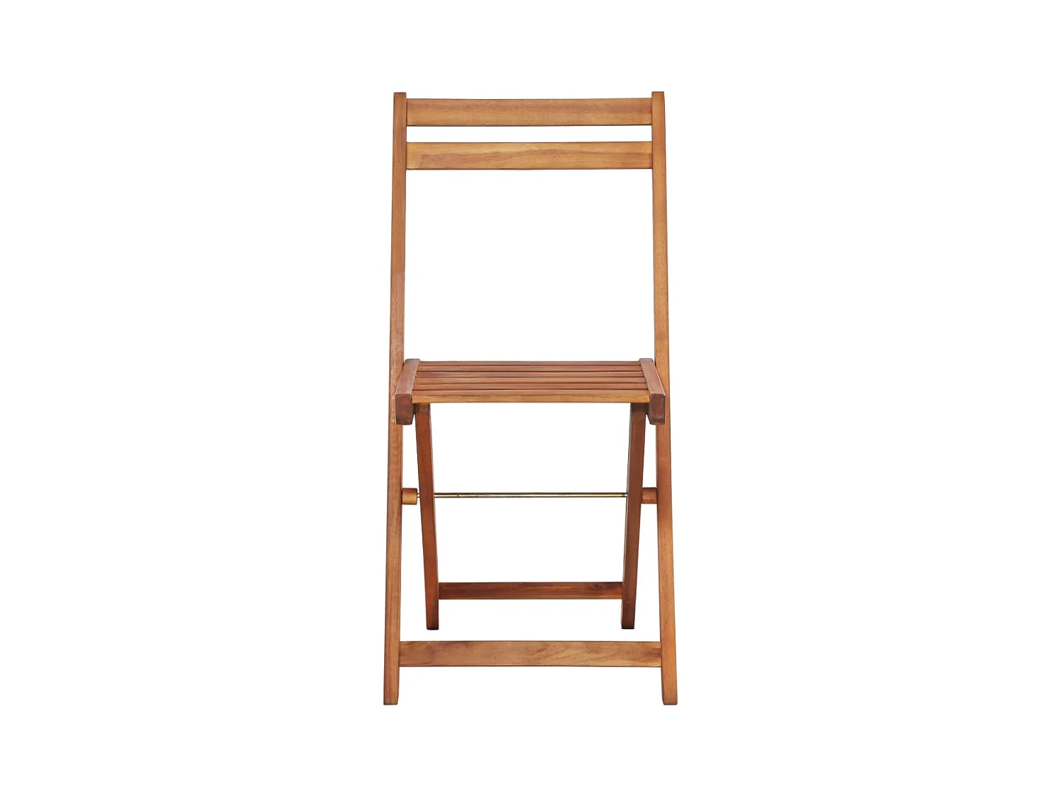Chaises de bistro d'extérieur lot de 2 Bois d'acacia solide