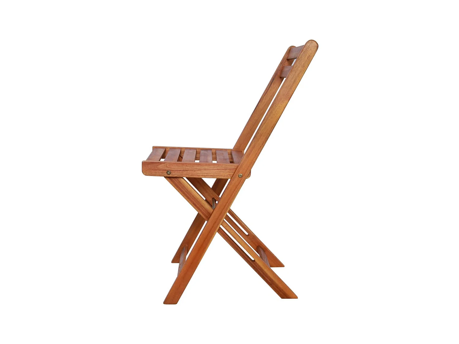 Chaises de bistro d'extérieur lot de 2 Bois d'acacia solide