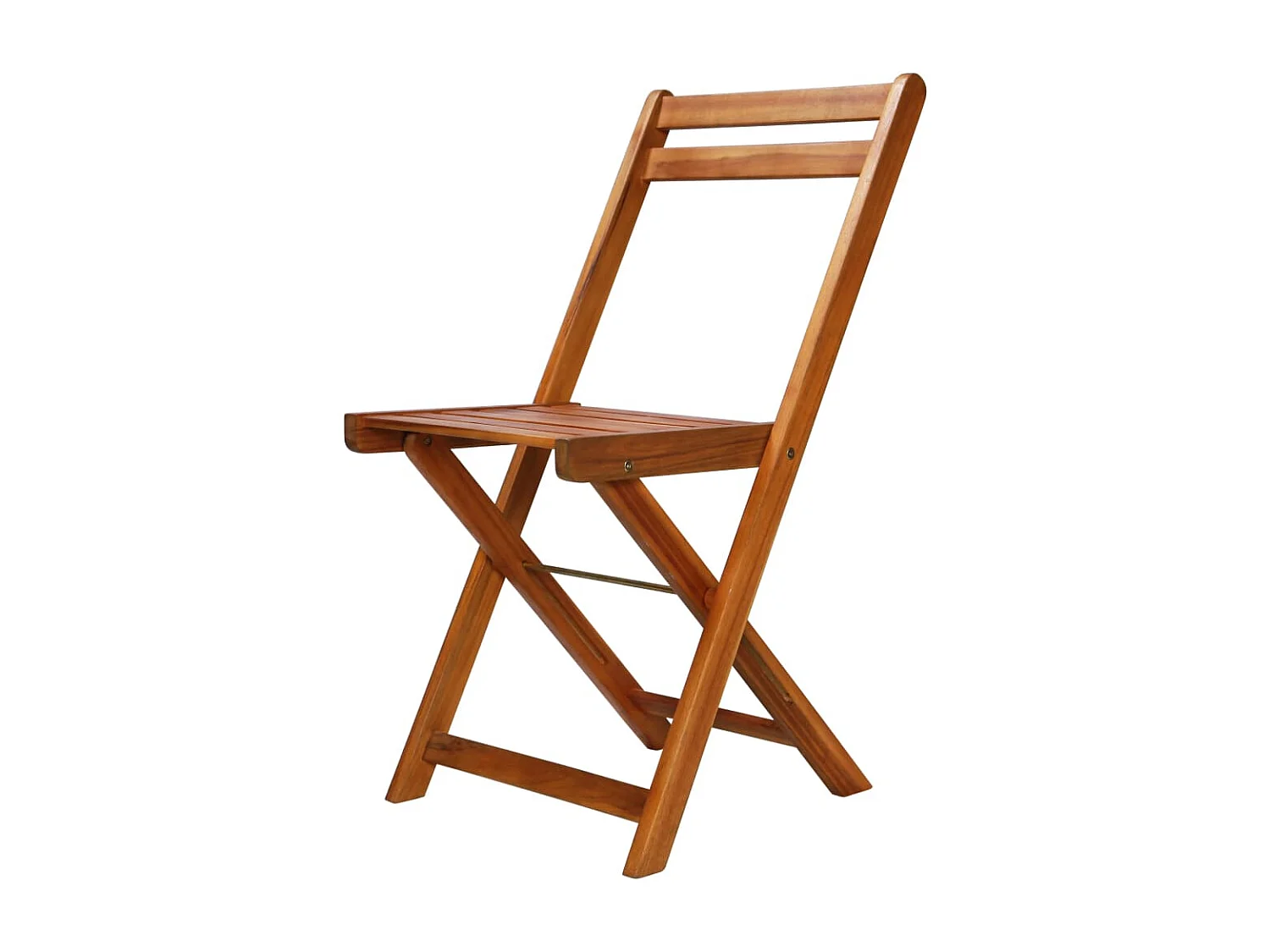 Chaises de bistro d'extérieur lot de 2 Bois d'acacia solide