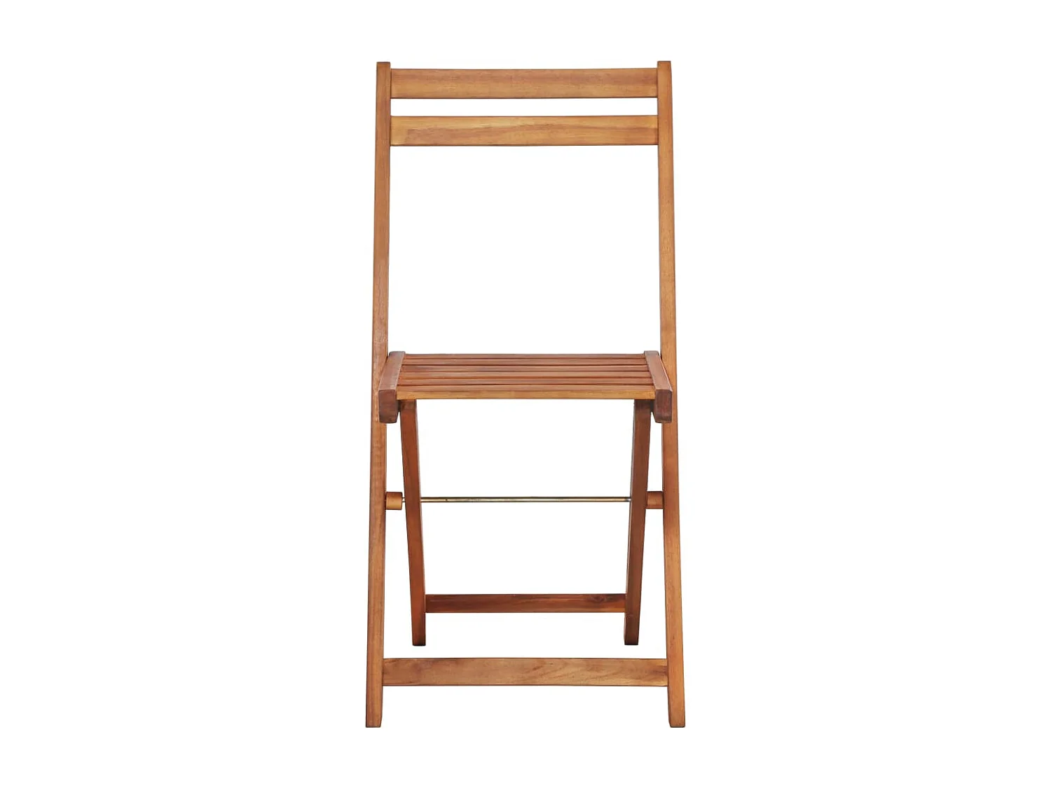 Chaises de bistro d'extérieur lot de 2 Bois d'acacia solide
