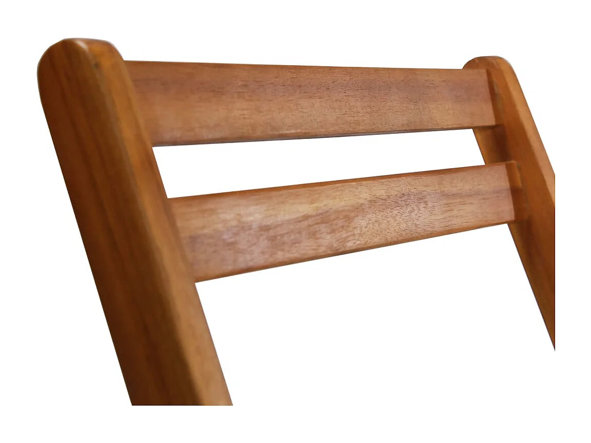 Chaises de bistro d'extérieur lot de 2 Bois d'acacia solide