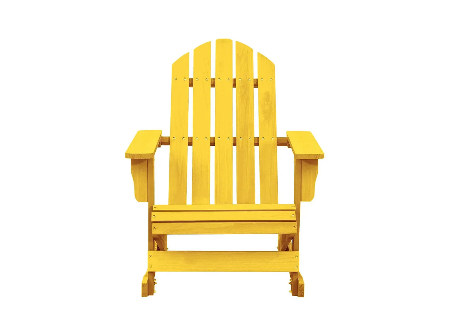 Adirondack Gartenschaukelstuhl aus gelbem Tannenholz