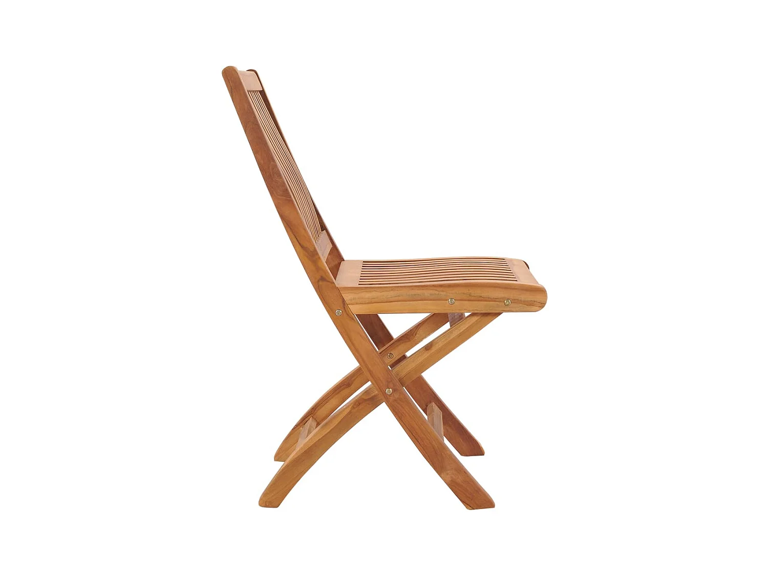 Chaises de jardin pliables lot de 2 Bois de teck massif