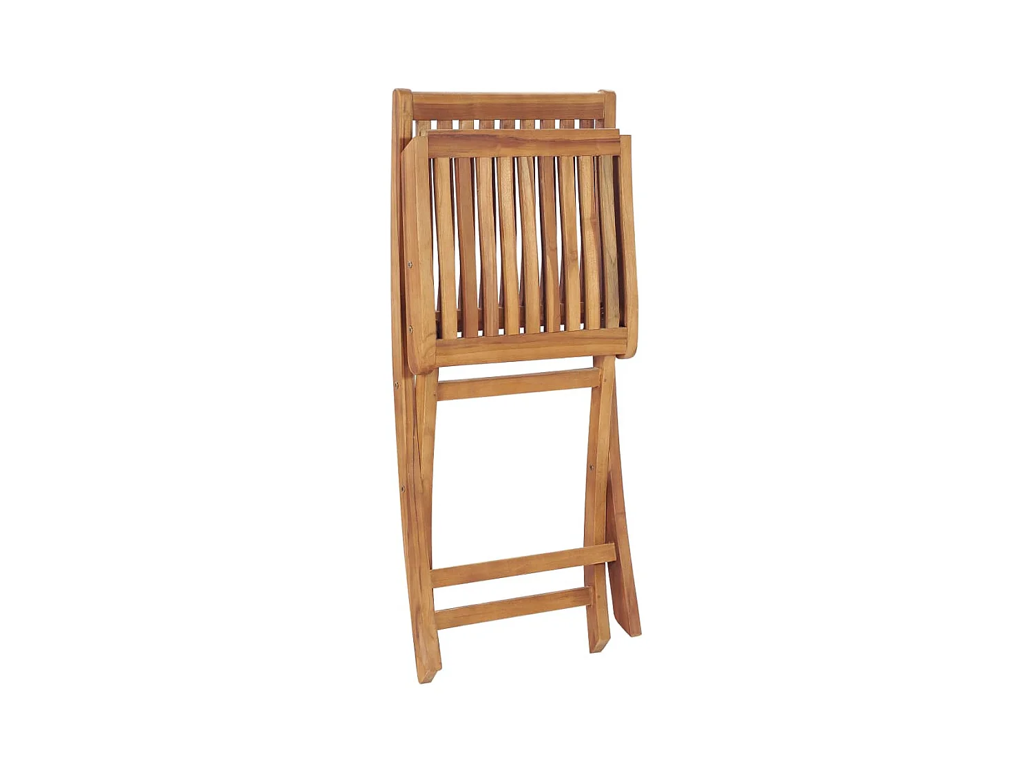 Chaises de jardin pliables lot de 2 Bois de teck massif