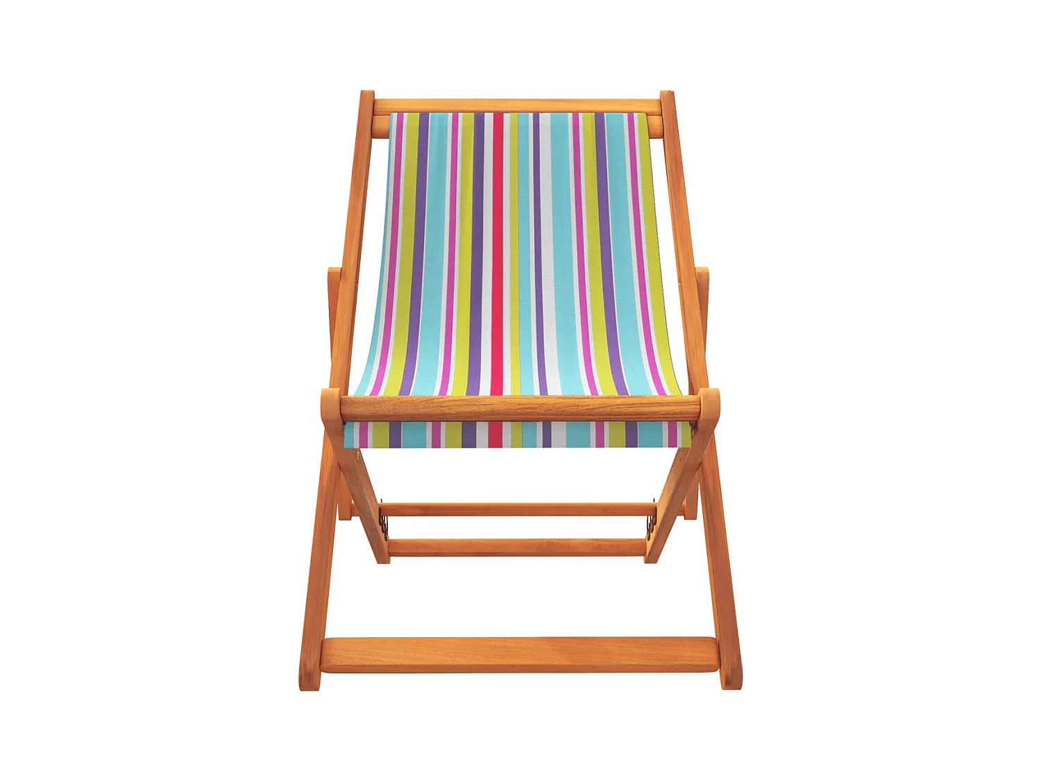Chaises de plage pliables lot de 2 multicolore tissu
