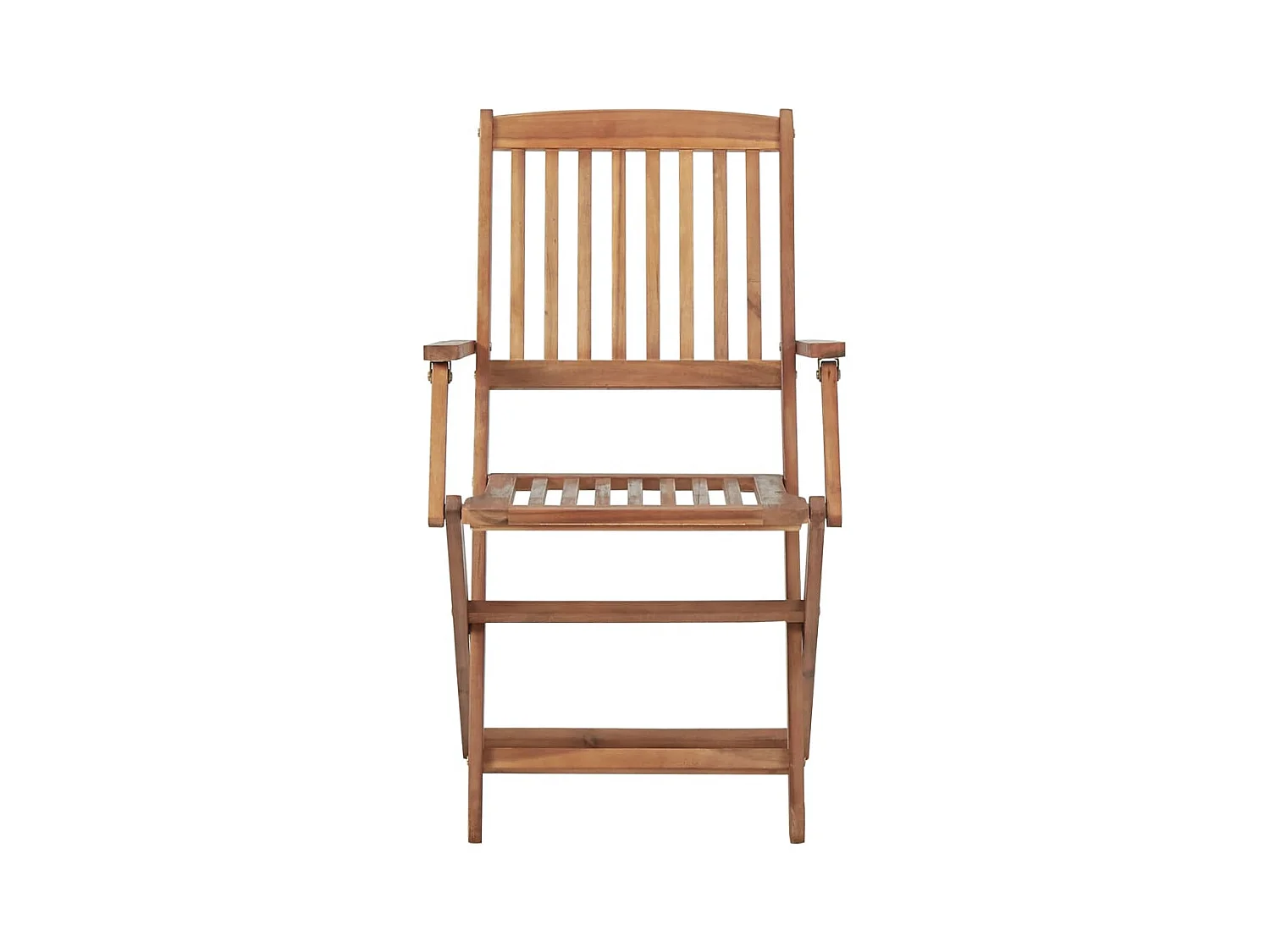 Chaises pliables d'extérieur et coussins lot de 8 Bois d'acacia