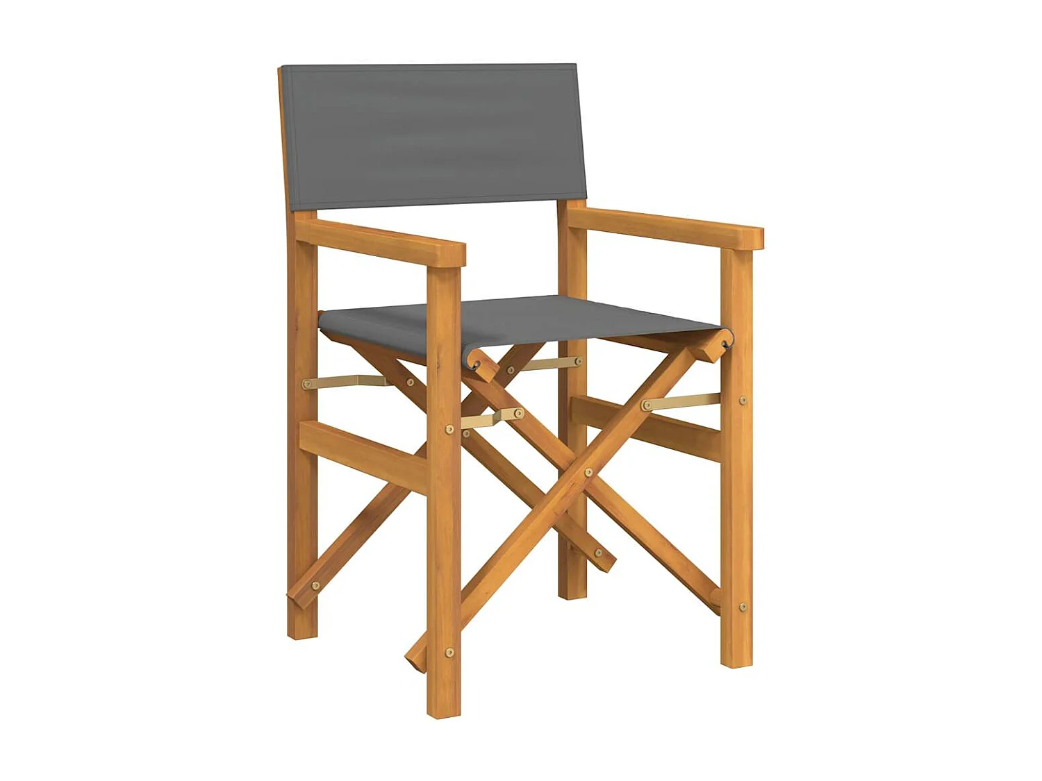 Set di 2 sedie da regista pieghevoli in legno massello di teak