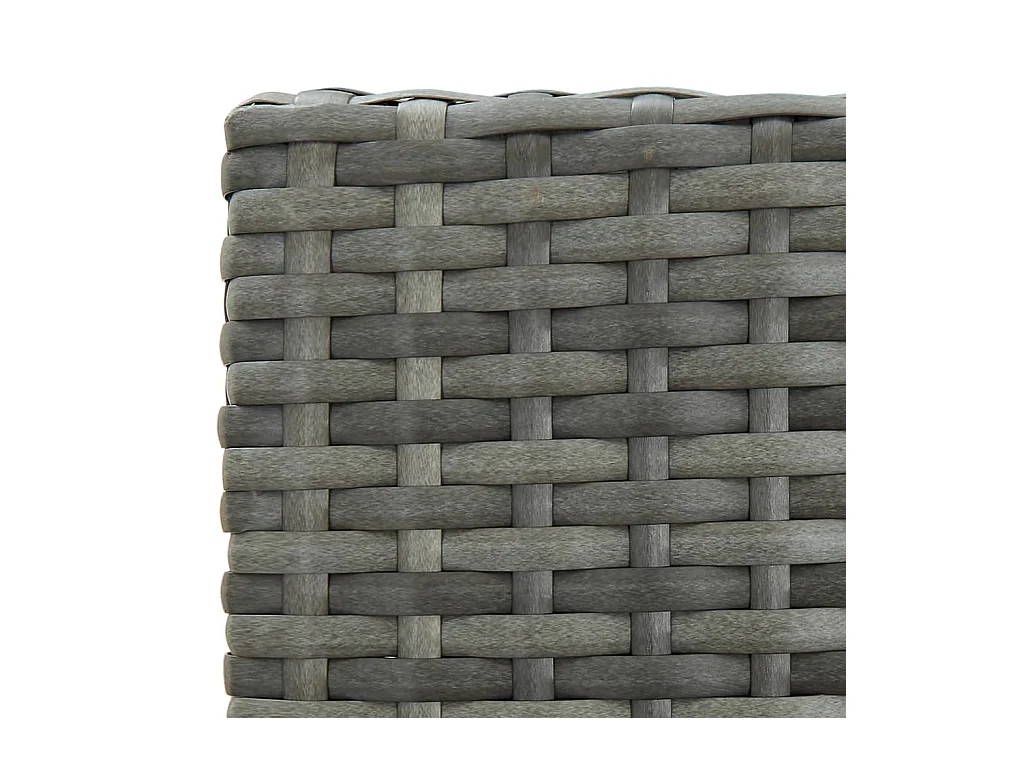 Tabourets de bar de jardin et coussins lot de 4 résine tressée