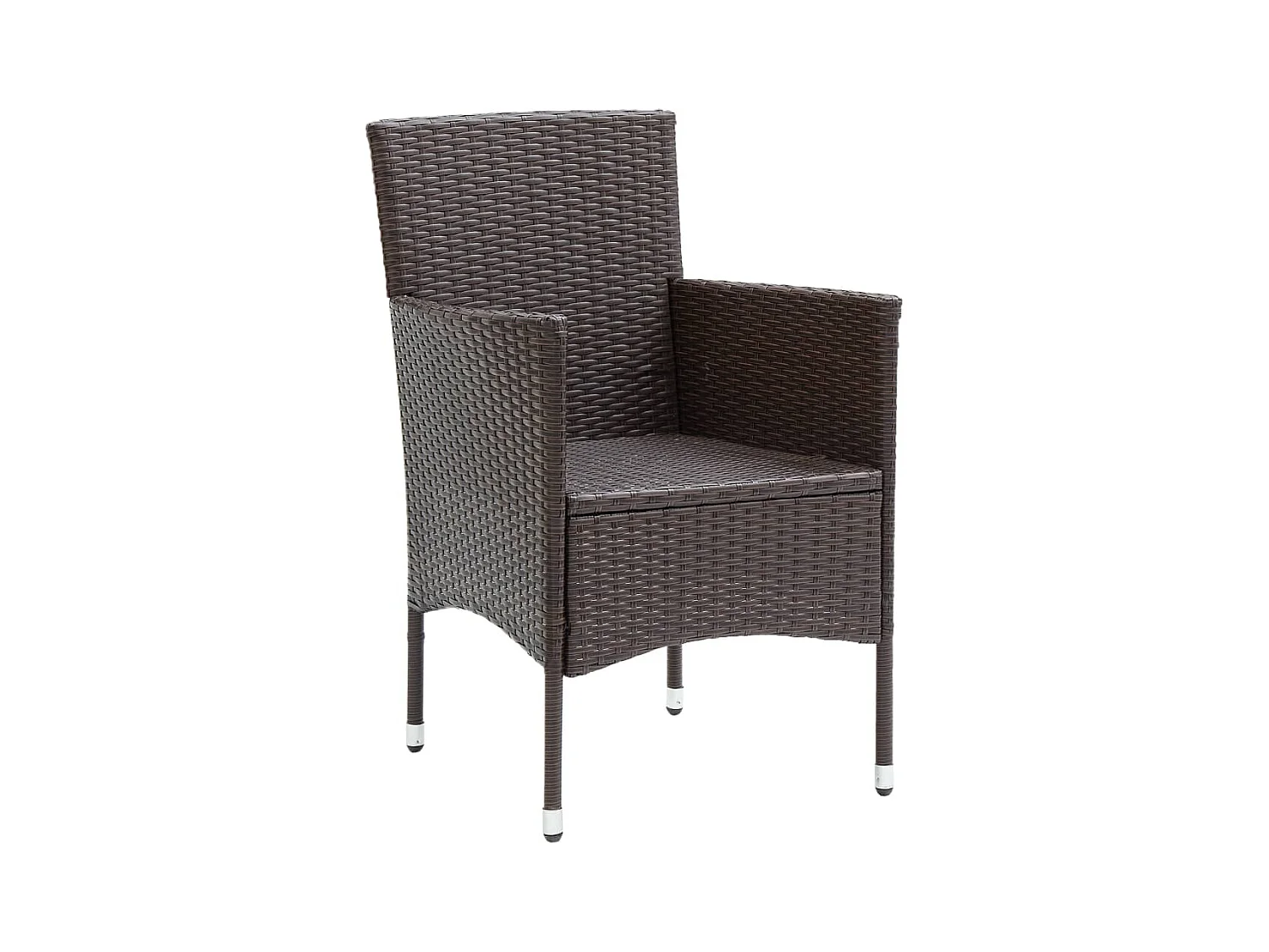 Tuinstoelen set van 2 Bruin geweven hars