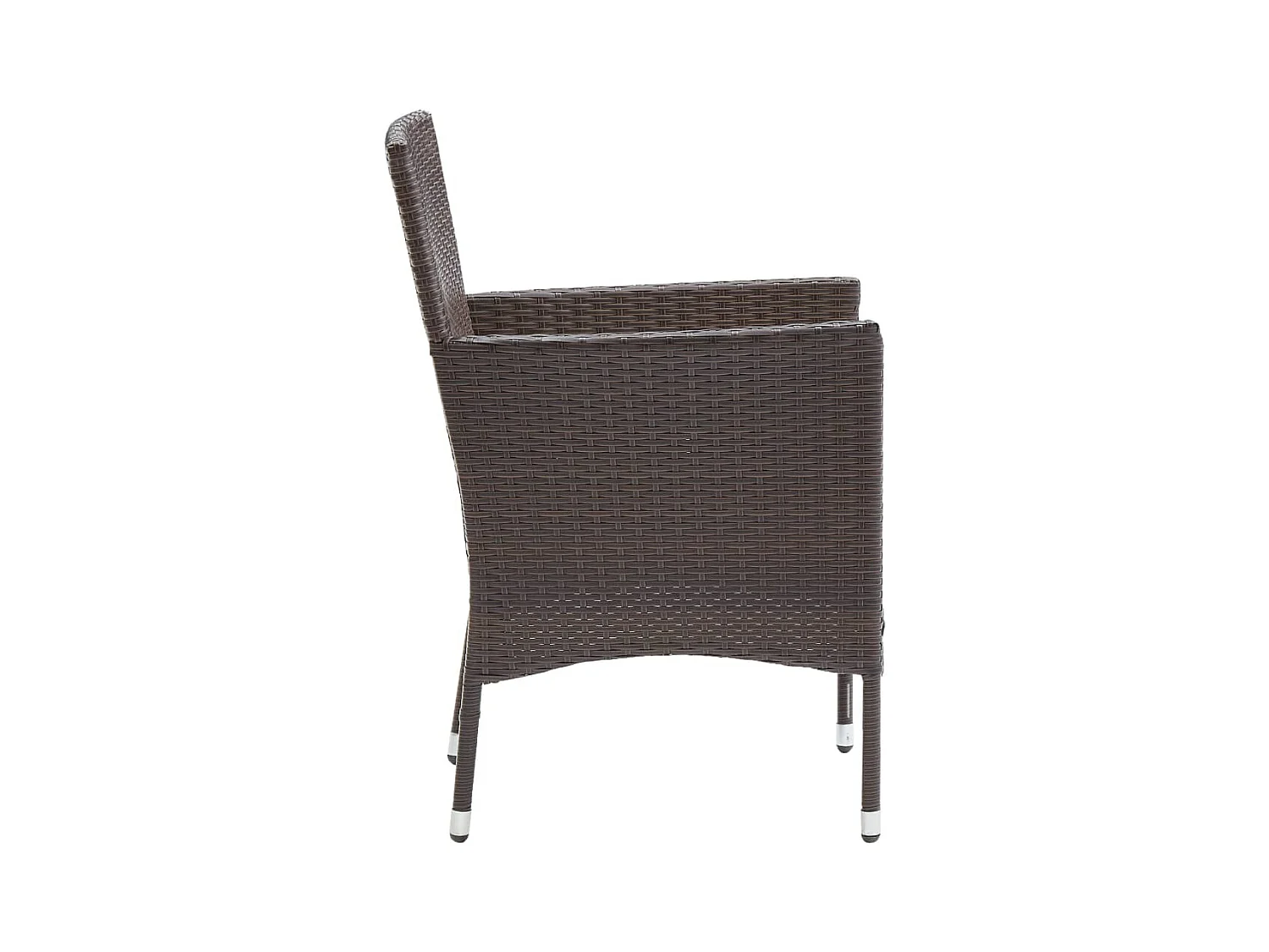 Tuinstoelen set van 2 Bruin geweven hars