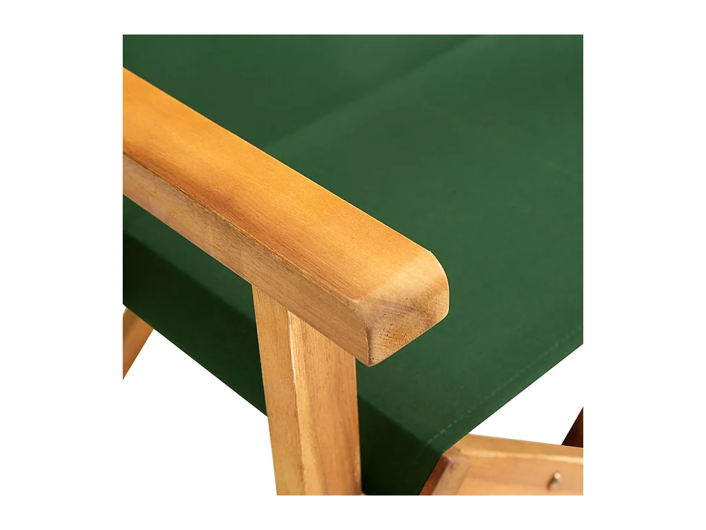 Sedia da regista in massello di legno di acacia verde