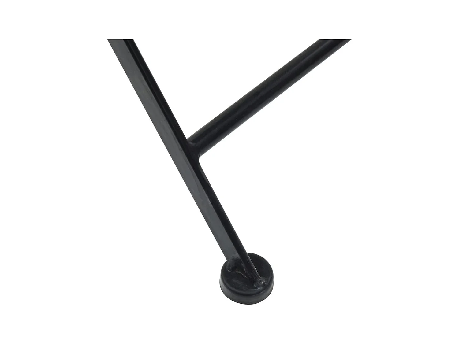 Chaises de bistro pliables lot de 2 bleu et blanc céramique