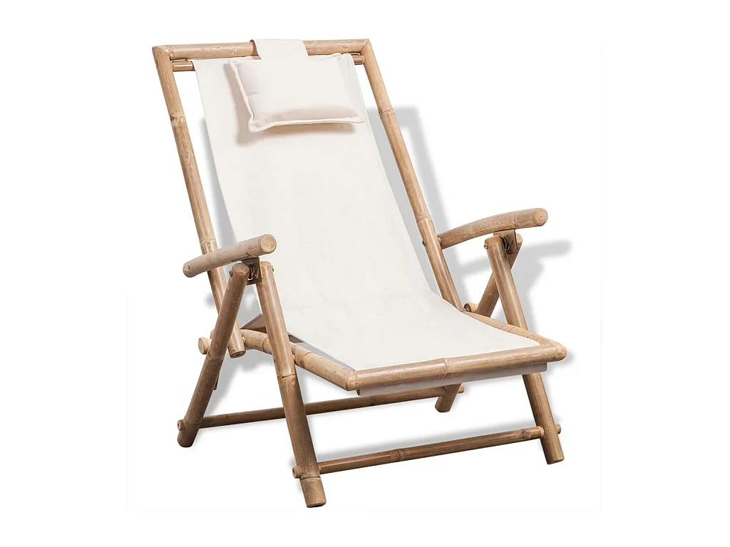 Chaise de terrasse d'extérieur Bambou