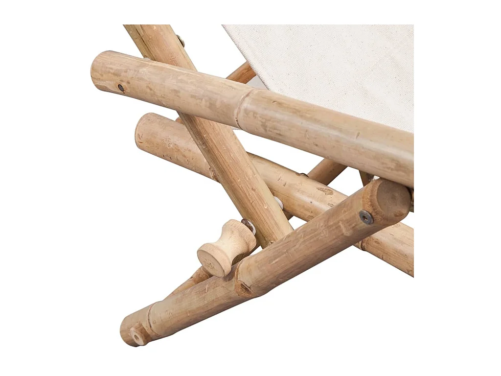 Chaise de terrasse d'extérieur Bambou