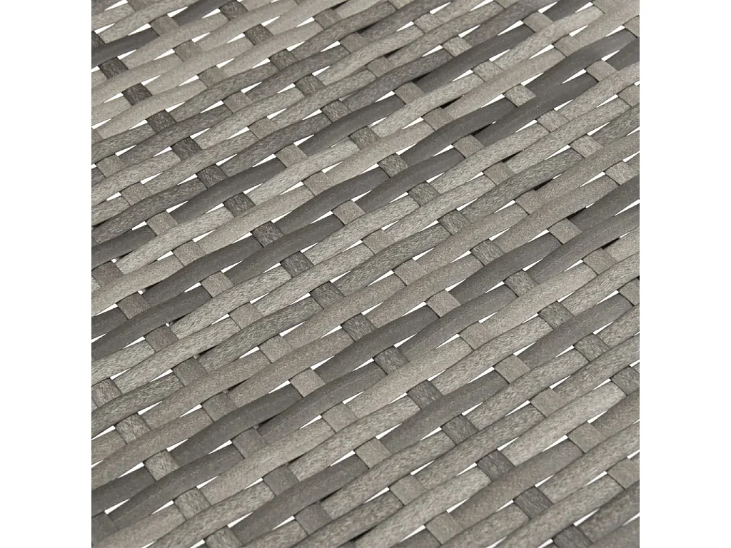 Chaises empilables d'extérieur lot de 2 Gris Résine tressée