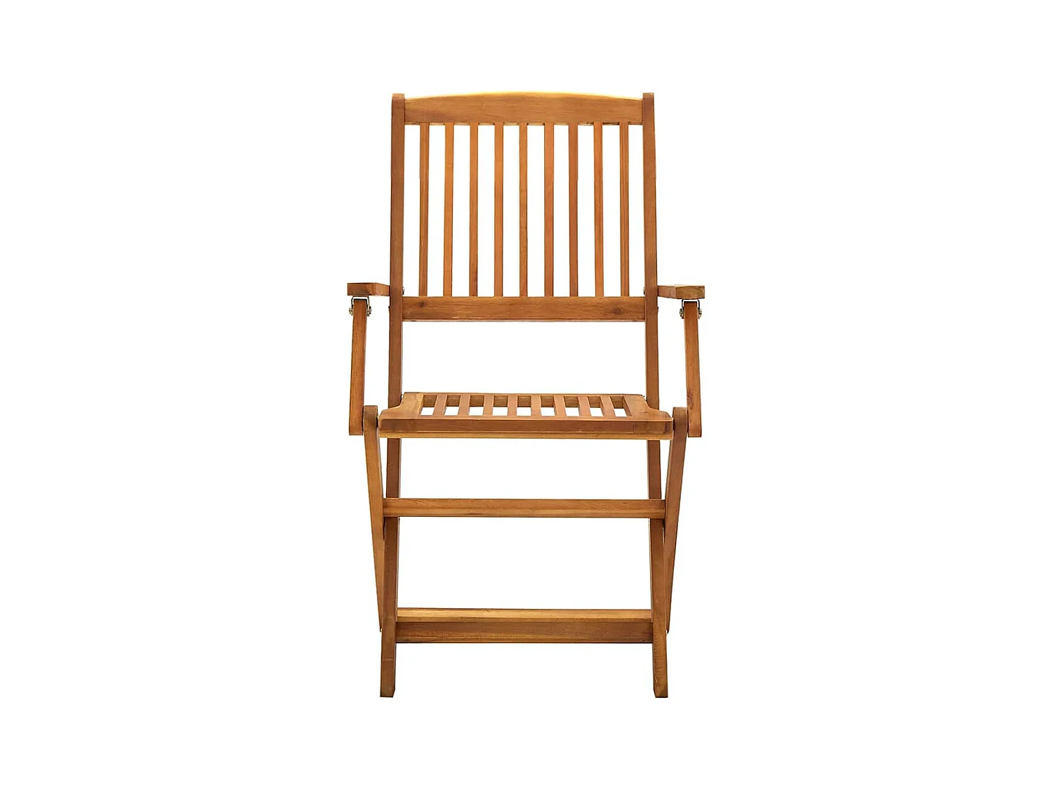 Chaises pliables d'extérieur lot de 4 Bois d'acacia solide