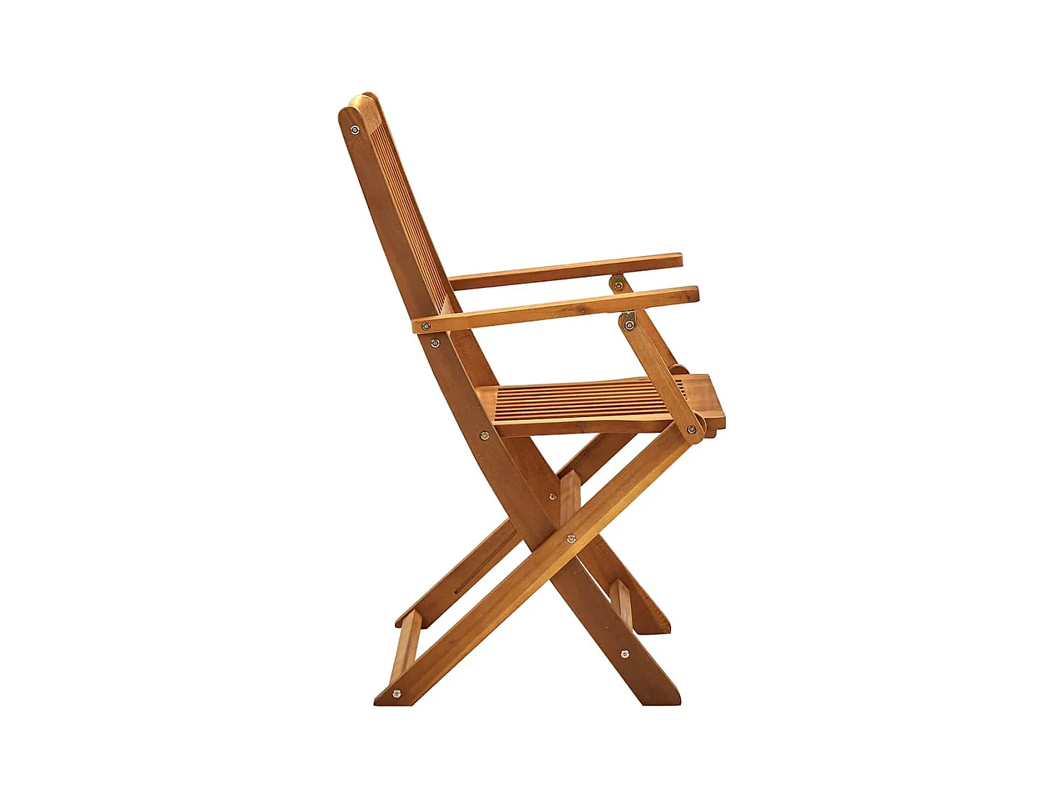 Chaises pliables d'extérieur lot de 4 Bois d'acacia solide