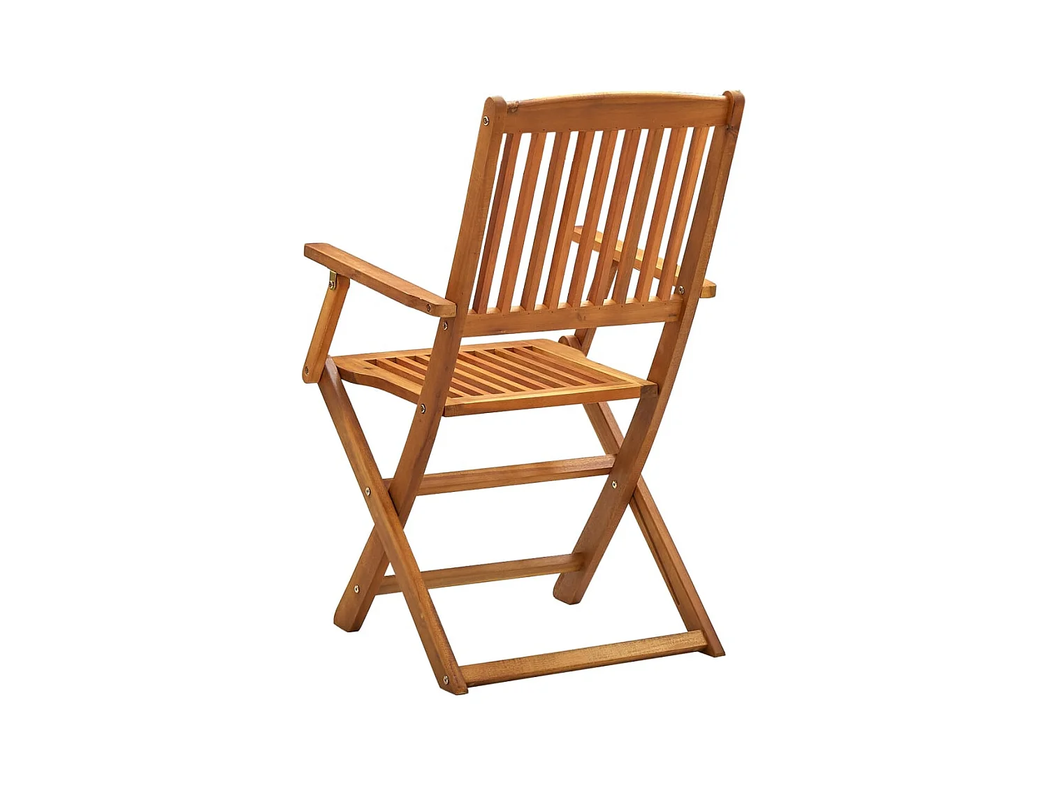 Chaises pliables d'extérieur lot de 4 Bois d'acacia solide