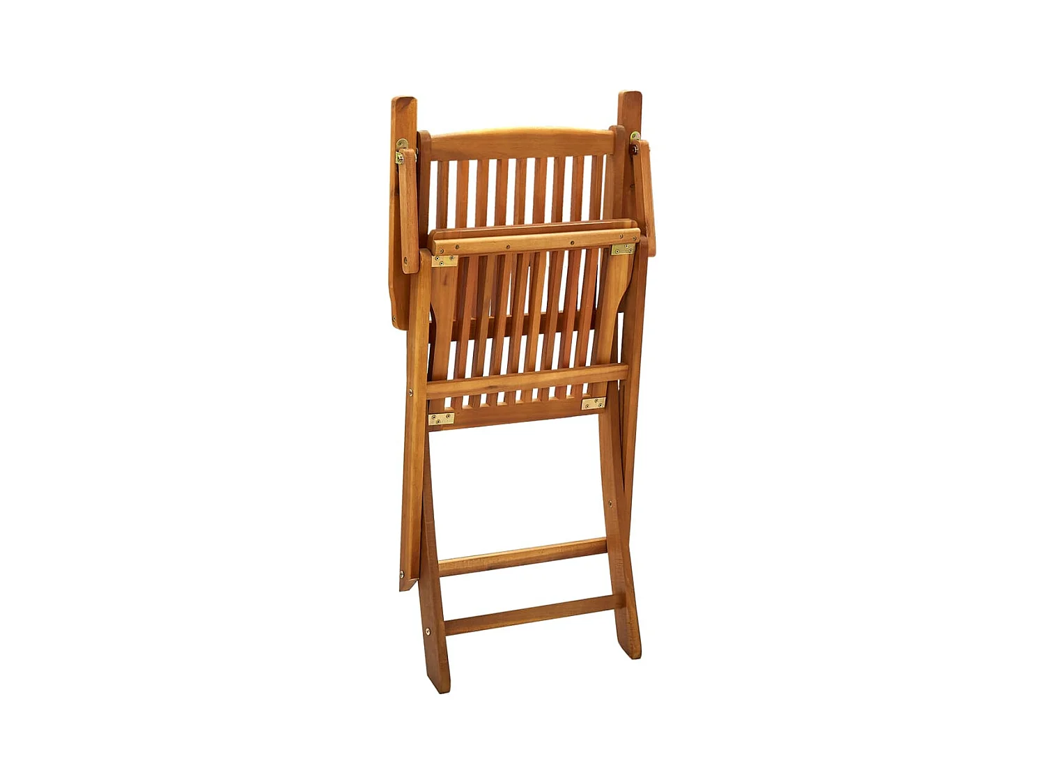 Chaises pliables d'extérieur lot de 4 Bois d'acacia solide