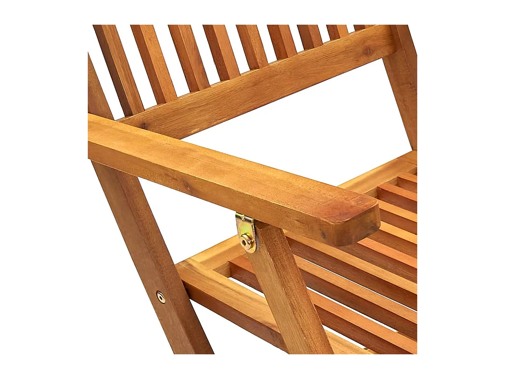 Chaises pliables d'extérieur lot de 4 Bois d'acacia solide