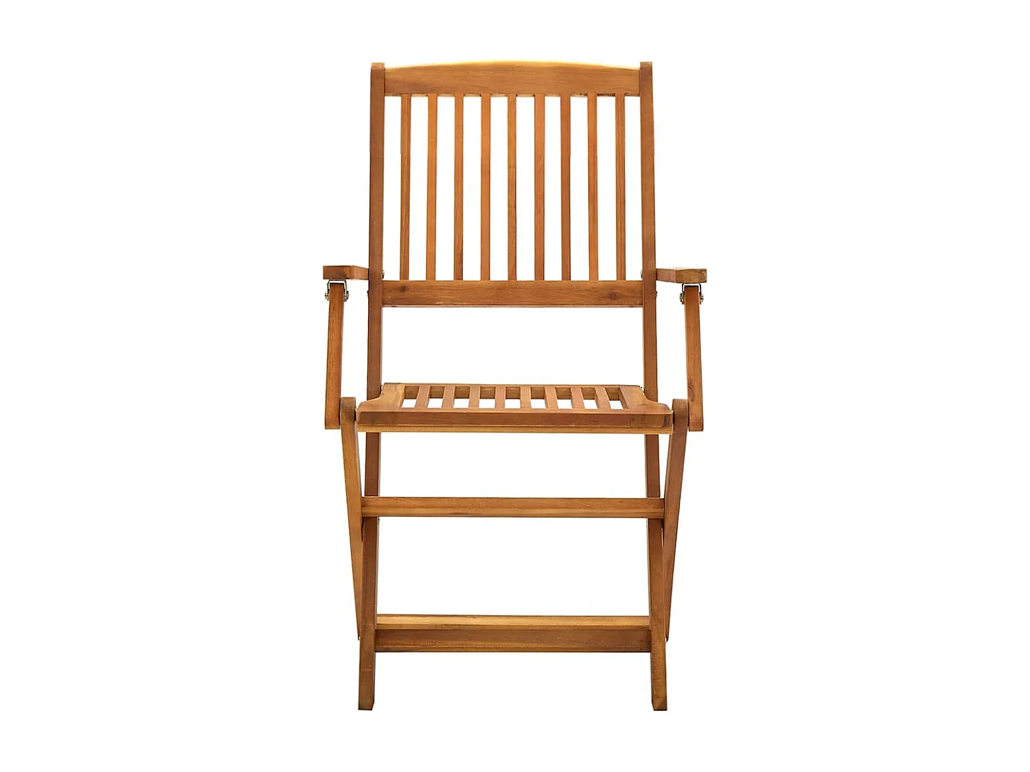 Chaises pliables d'extérieur lot de 4 Bois d'acacia solide