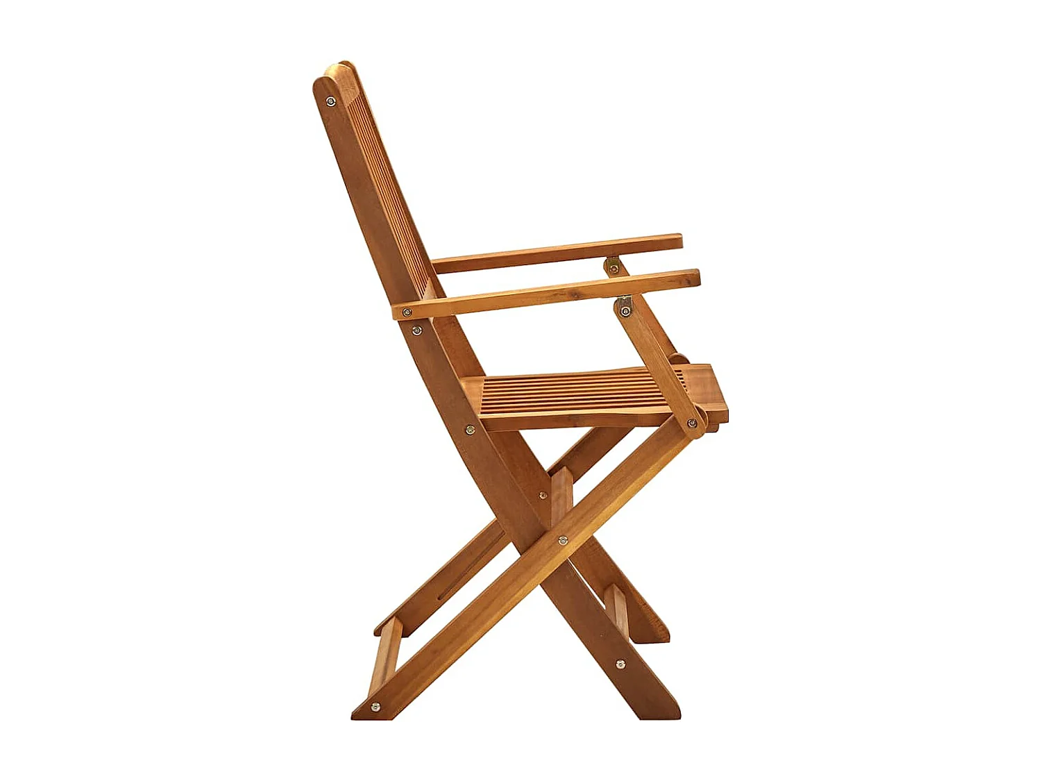 Chaises pliables d'extérieur lot de 4 Bois d'acacia solide