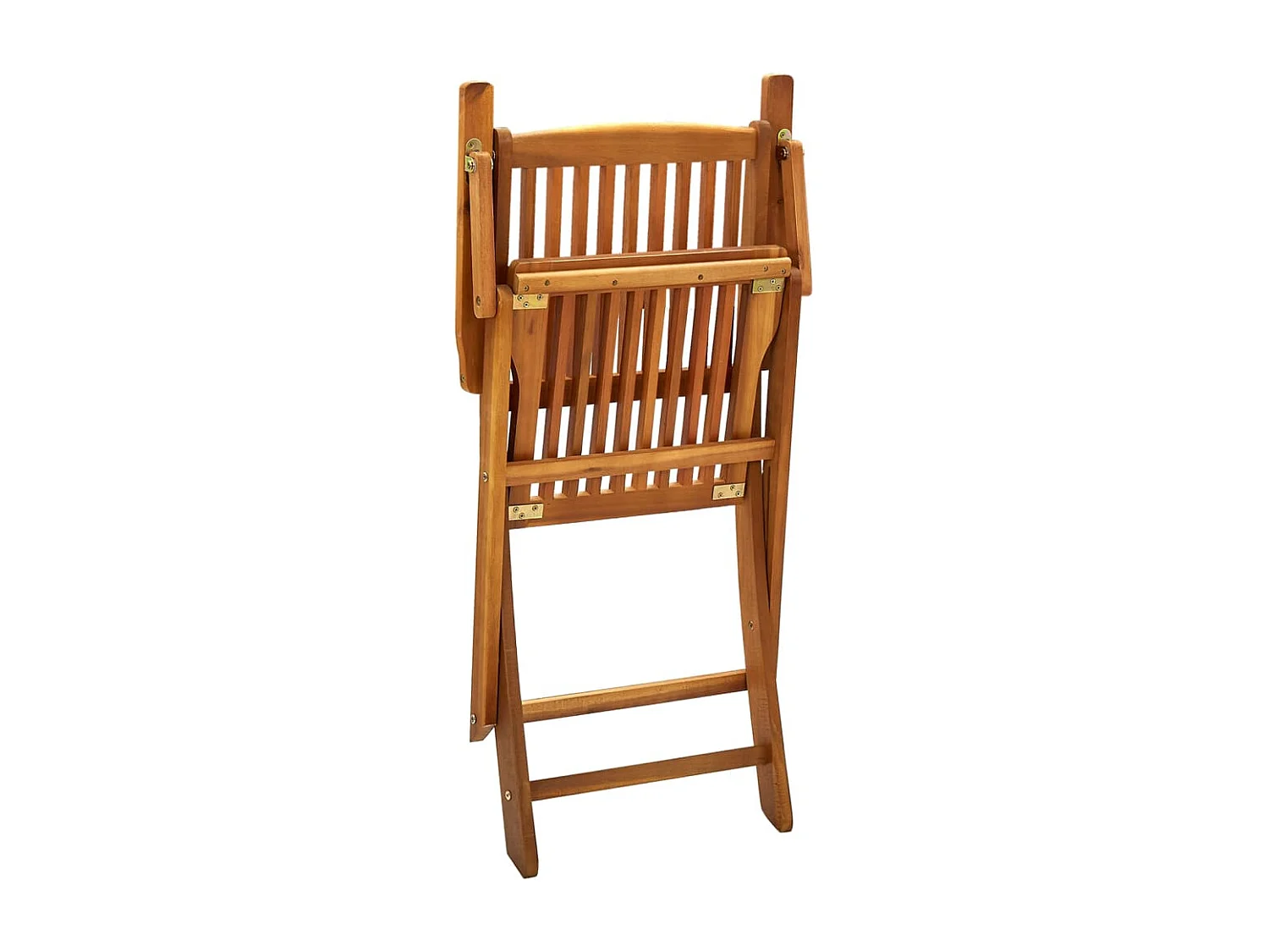 Chaises pliables d'extérieur lot de 4 Bois d'acacia solide