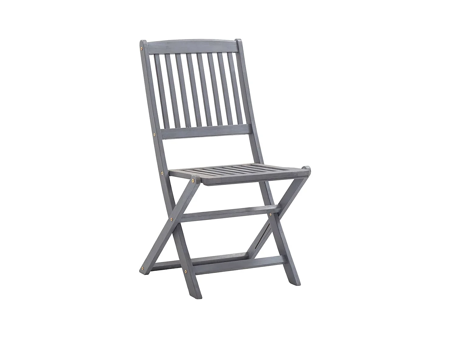 Chaises pliables d'extérieur lot de 4 et coussins Bois d'acacia