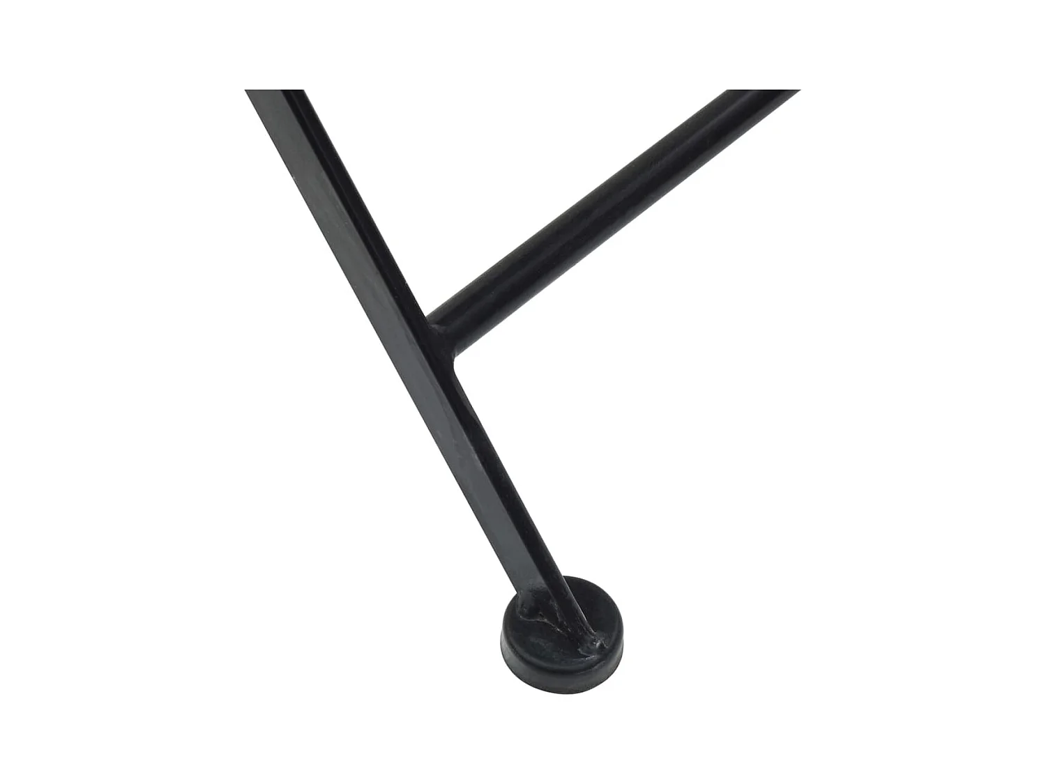 Set di 2 sedie pieghevoli da bistrot in ceramica bianca terracotta