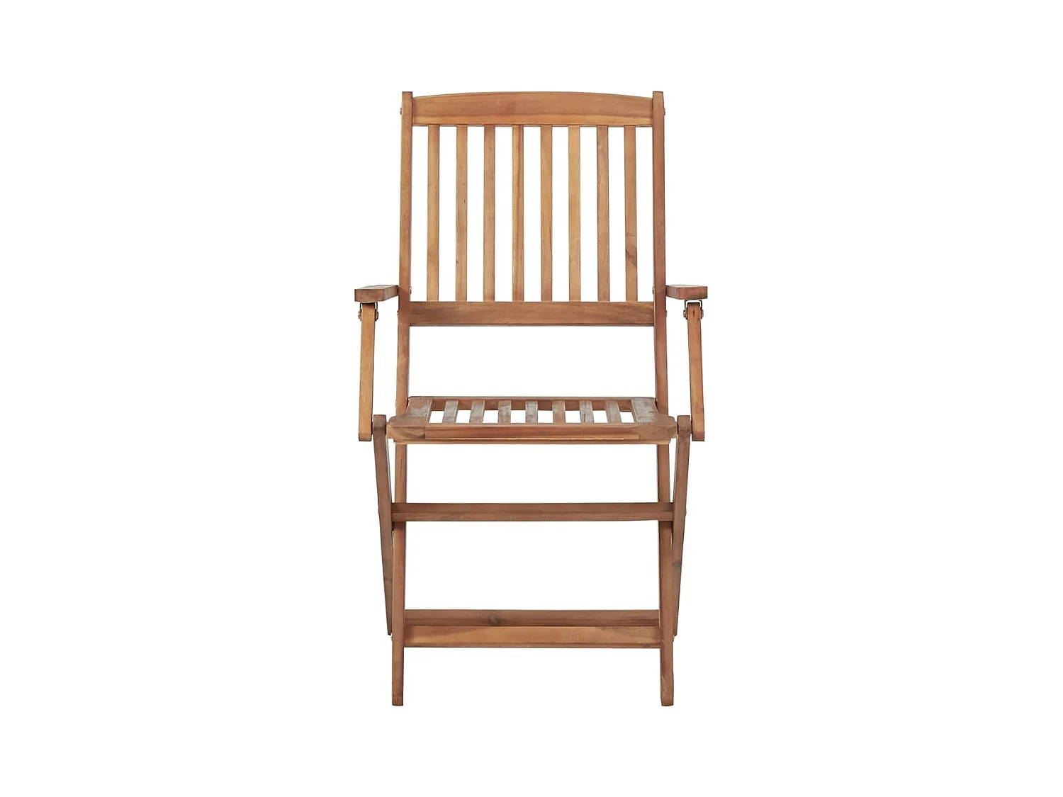 Chaises pliables d'extérieur et coussins lot de 8 Bois d'acacia