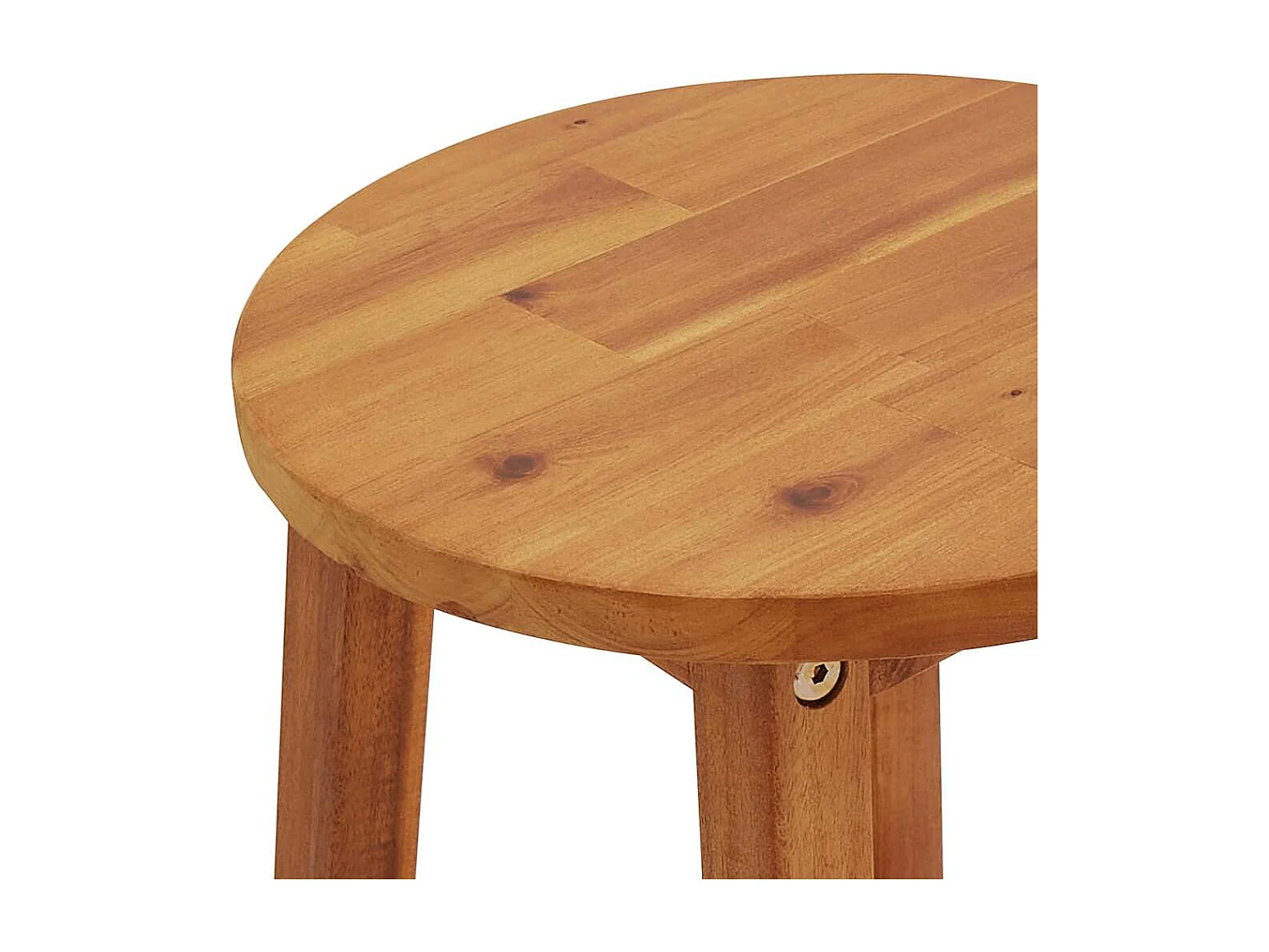 Set di 2 sgabelli da bar in legno massello di acacia