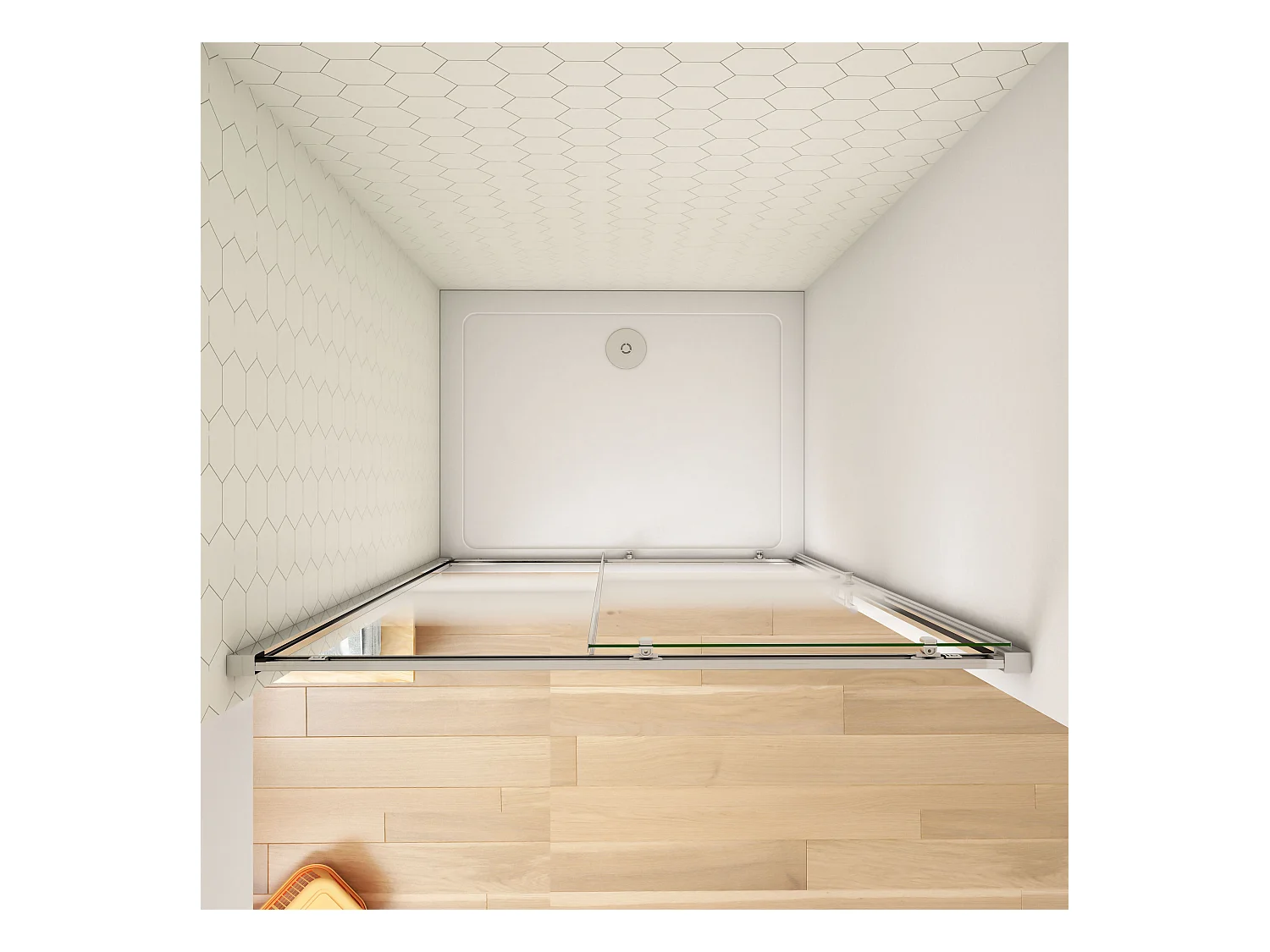 190cm 5mm ESG Sicherheitsglas Schiebetür Duschtür Duschkabine