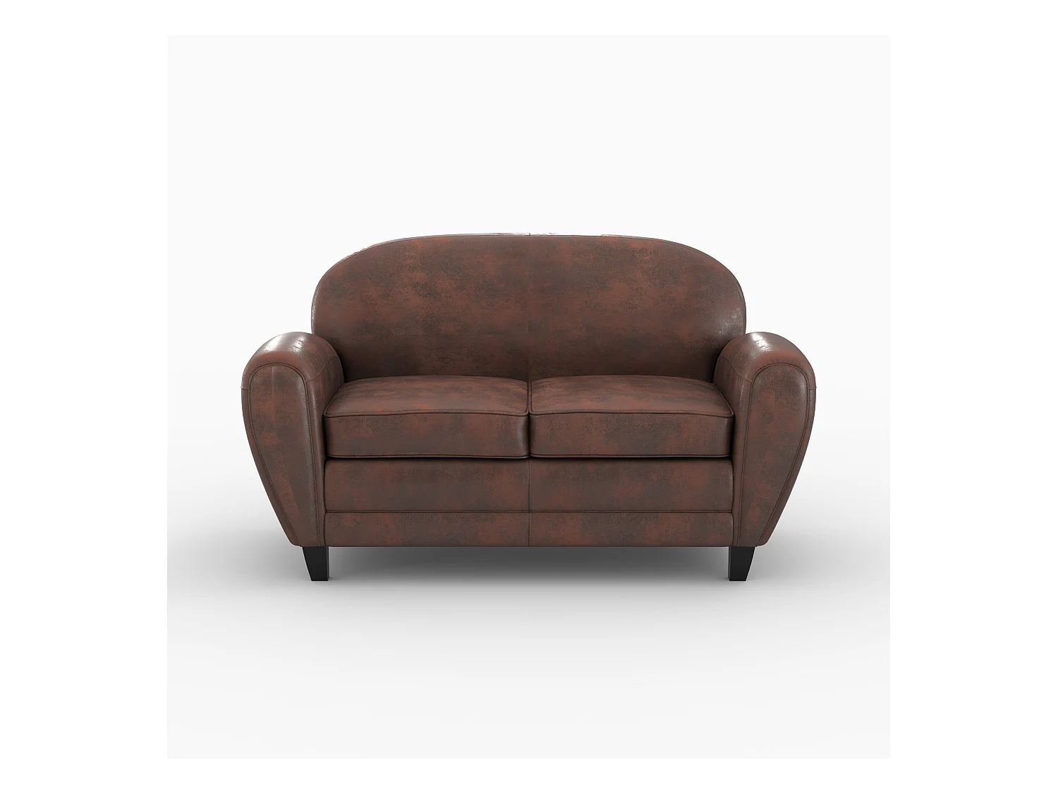 Ensemble canapé et fauteuil marron 3 places - Club - Club