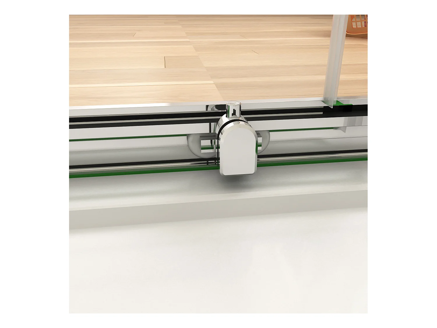 190cm 5mm ESG Sicherheitsglas Schiebetür Duschtür Duschkabine