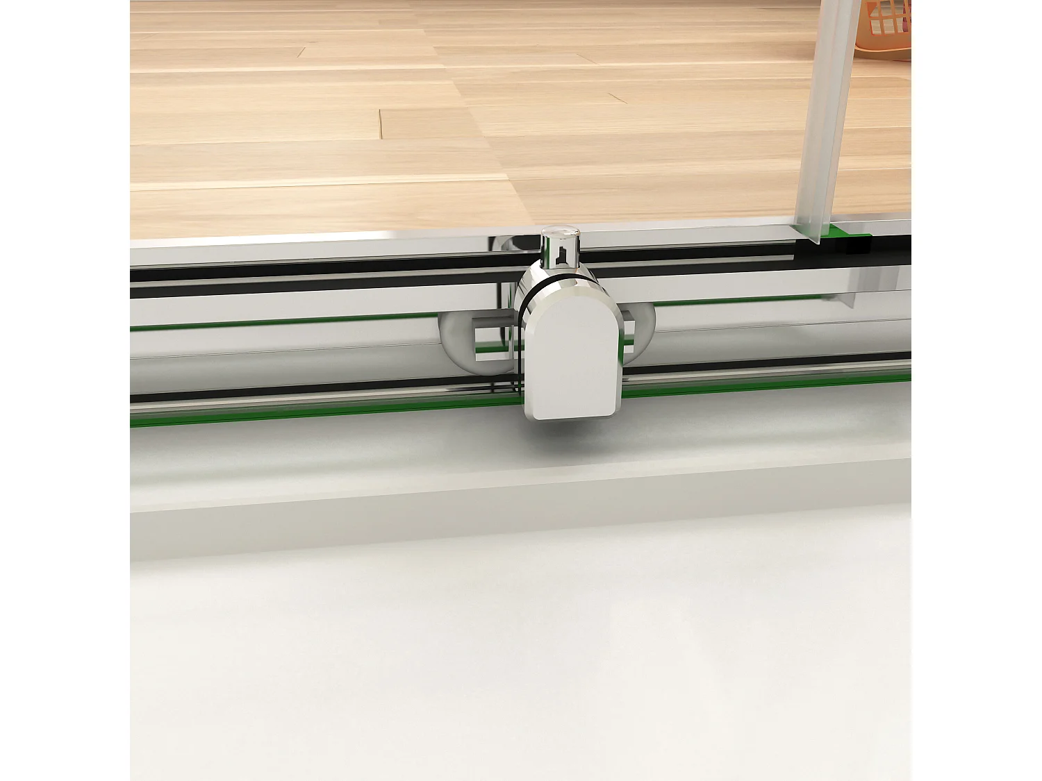 190cm 5mm ESG Sicherheitsglas Schiebetür Duschtür Duschkabine